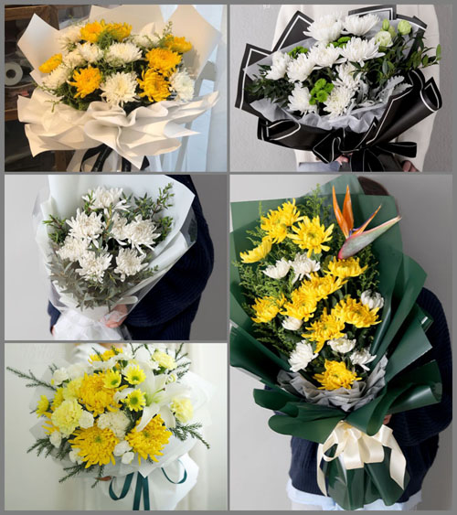 福建漳州平和县芦溪镇九曲村白事花束代送